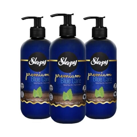 Sleepy Premium Blue Care Sıvı Sabun Su Nanesi 500 ml x 3