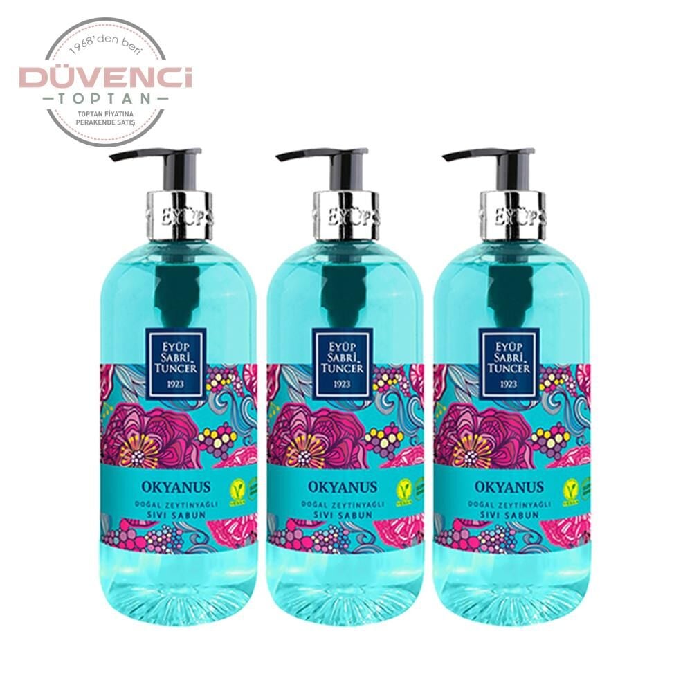 Eyüp Sabri Tuncer Doğal Zeytinyağlı Sıvı Sabun Okyanus 500 ml x 3 Adet