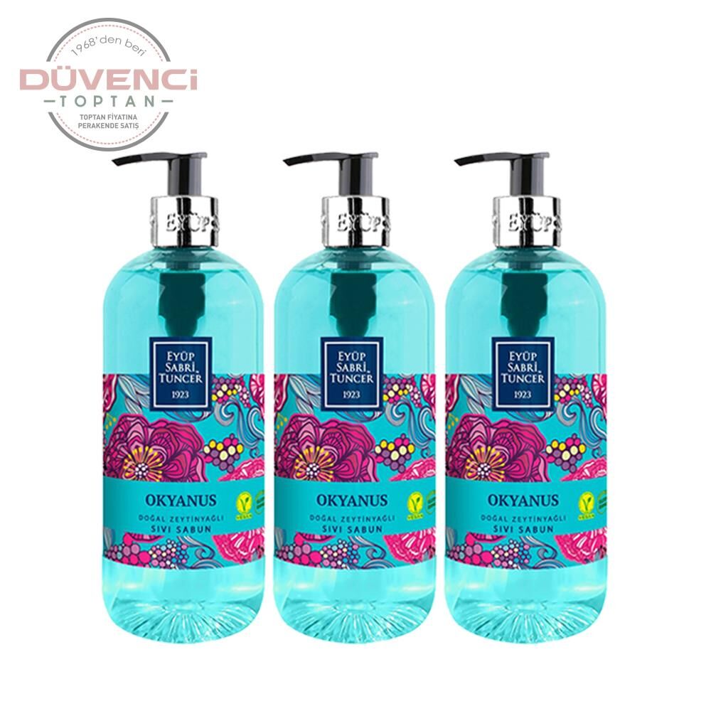 Eyüp Sabri Tuncer Doğal Zeytinyağlı Sıvı Sabun Okyanus 500 ml x 3 Adet