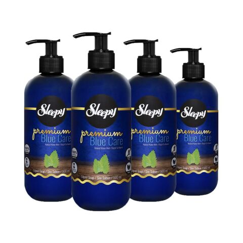 Sleepy Premium Blue Care Sıvı Sabun Su Nanesi 500 ml x 4