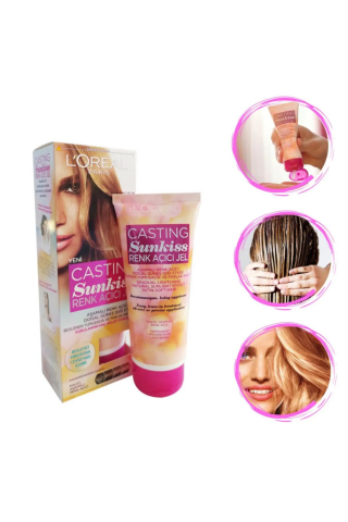 3 Adet L'Oréal Paris Casting Sunkiss Renk Açıcı Jel 100 ml ve ROSIE