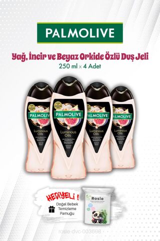 250 ML Palmolive Luminous Oils İncir ve Beyaz Orkide Özlü X 4 Duş Jeli ve ROSIE