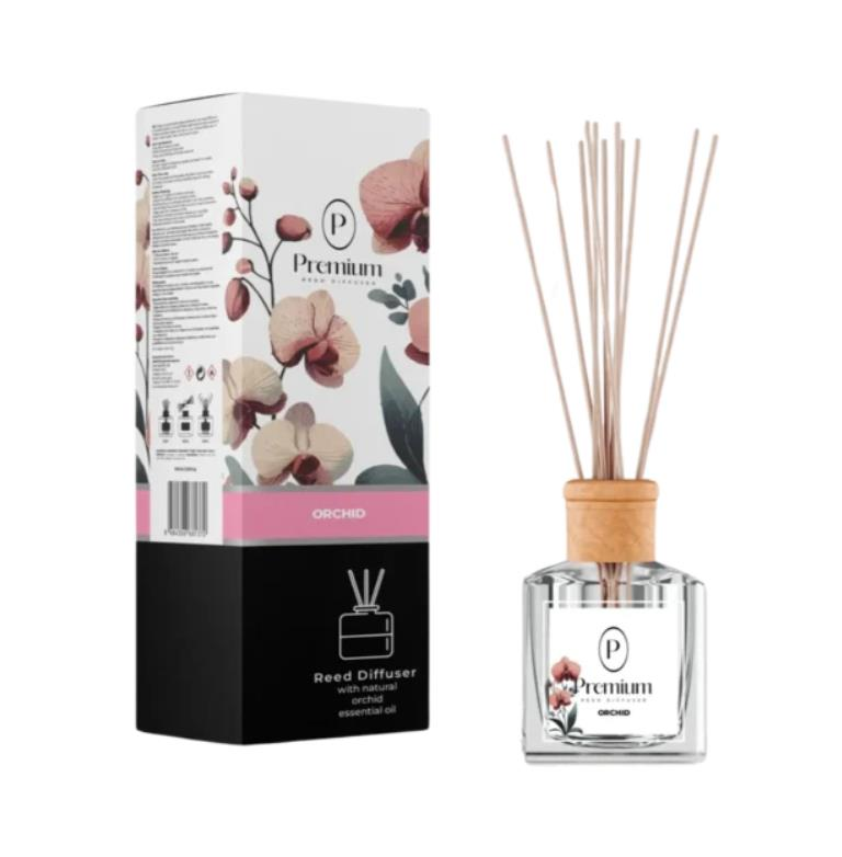 Premium Reed Diffuser Orchid (Orkide) Oda Kokusu 100 ml