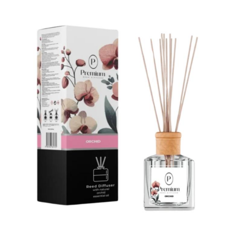 Premium Reed Diffuser Orchid (Orkide) Oda Kokusu 100 ml