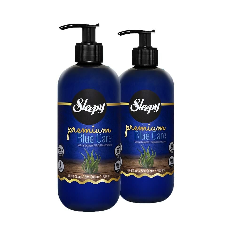Sleepy Premium Blue Care Sıvı Sabun Deniz Yosunu 500 ml x 2