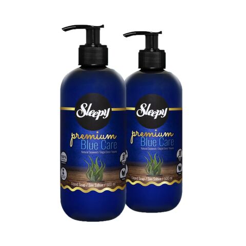 Sleepy Premium Blue Care Sıvı Sabun Deniz Yosunu 500 ml x 2