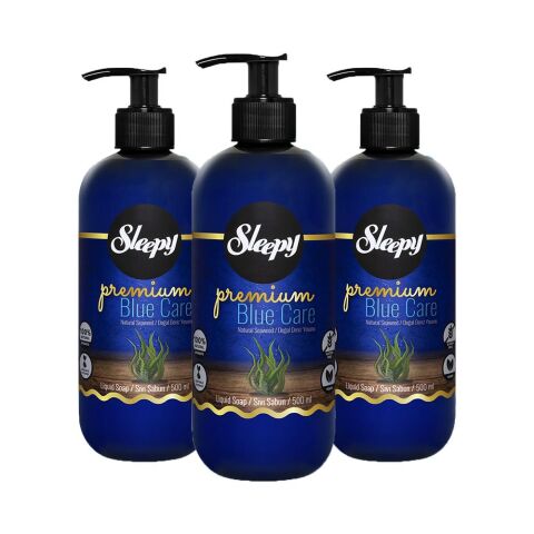 Sleepy Premium Blue Care Sıvı Sabun Deniz Yosunu 500 ml x 3
