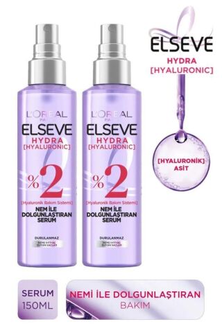 Elseve Hydra Hyaluronic Nem Ile Dolgunlaştıran Saç Bakım Serumu Nemlendirici Bakım Seti