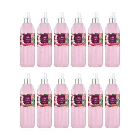 Eyüp Sabri Tuncer  Japon Kiraz Çiçeği Kolonyası Silindir Pet Şişe Sprey 150 ML x 12 Adet