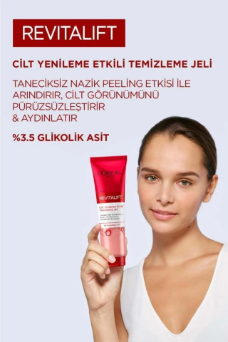 3 Adet Loreal Paris Revitalift Cilt Yenileme Etkili Temizleme Jeli 150 ml ve ROSIE