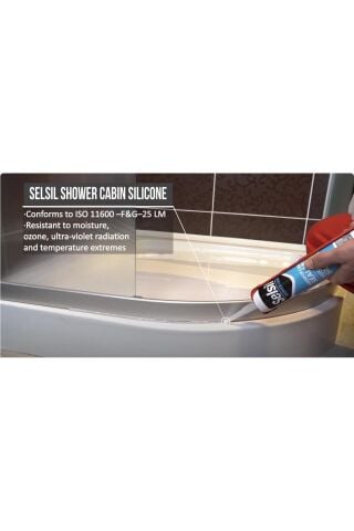 Selsil Mutfak ve Banyo Silikonu 280ml (BEYAZ)