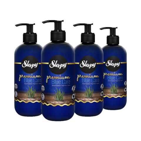 Sleepy Premium Blue Care Sıvı Sabun Deniz Yosunu 500 ml x 4