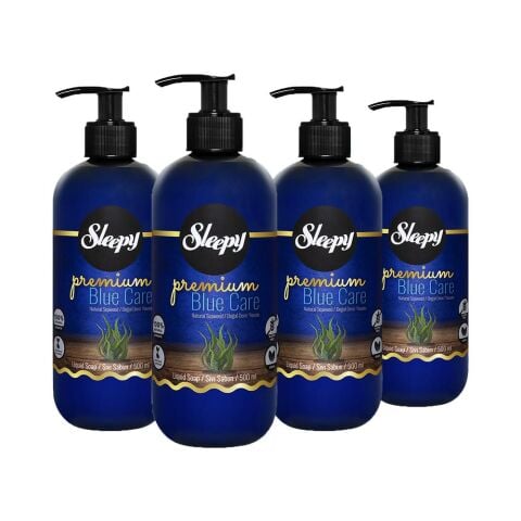 Sleepy Premium Blue Care Sıvı Sabun Deniz Yosunu 500 ml x 4