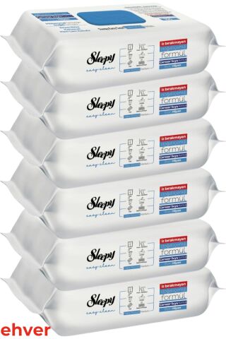 Sleepy 6'lı Easy Clean Çamaşır Suyu Katkılı Yüzey Temizlik Havlusu (600 Yaprak)