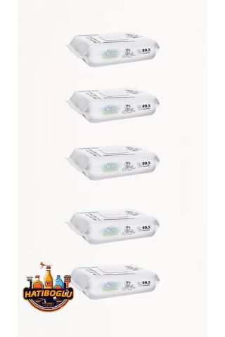 Sleepy bio naturel yeni doğan ıslak bebek havlusu 5 adet (5X40-200 yaprak)