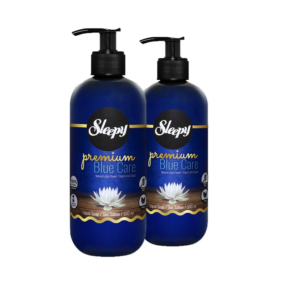 Sleepy Premium Blue Care Sıvı Sabun Lotus Çiçeği 500 ml x 2