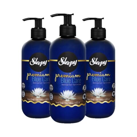 Sleepy Premium Blue Care Sıvı Sabun Lotus Çiçeği 500 ml x 3