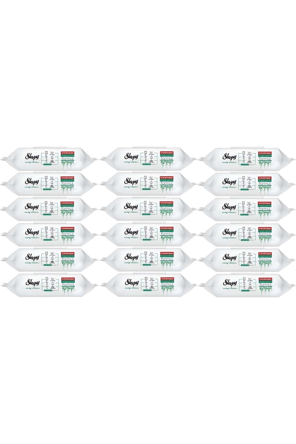 Sleepy Easy Clean Yüzey Temizlik Havlusu 100'lü (18 Li Set) 1800 Yaprak