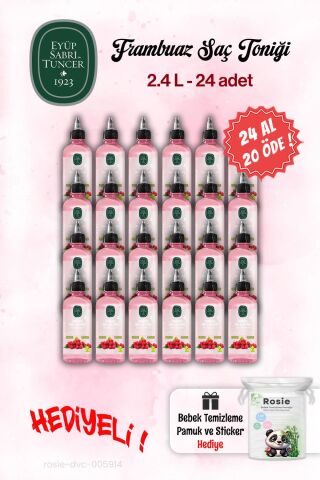Eyüp Sabri Tuncer 24 AL 20 ÖDE Sirke Frambuaz Tonik 100 ml ve Rosie