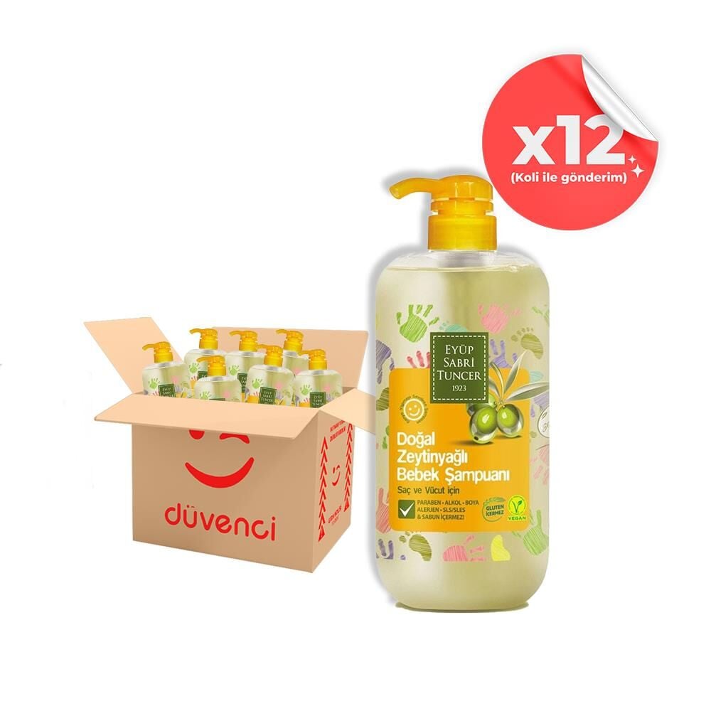 Eyüp Sabri Tuncer Doğal Zeytinyağlı Bebek Şampuanı 600 ml x 12