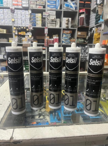 Selsil Genel Amaçlı Silikon Şeffaf 10 Adet 280 ml