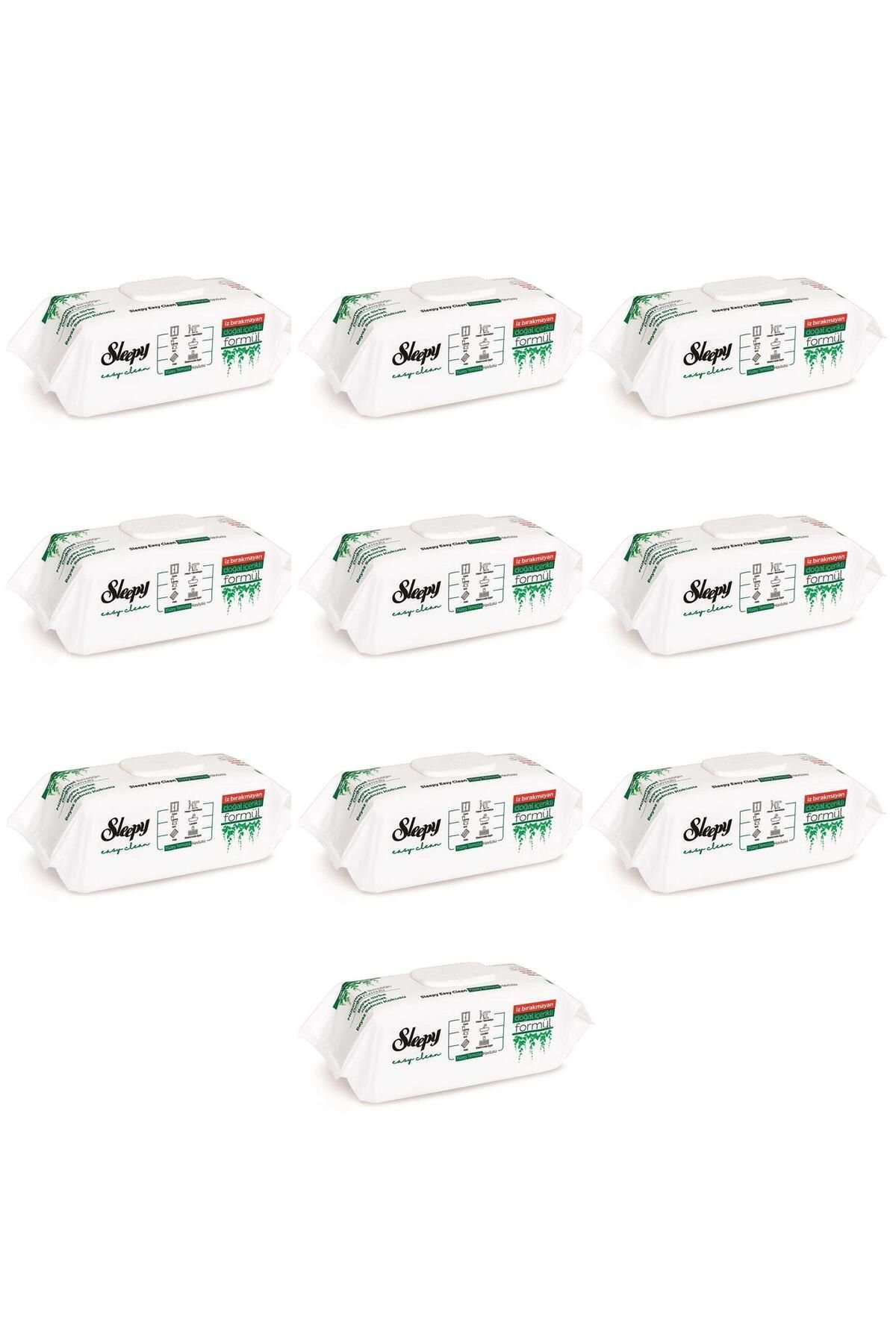 Sleepy Easy Clean Beyaz Sabun Katkılı Yüzey Temizlik Havlusu - 100'lü 10 Paket