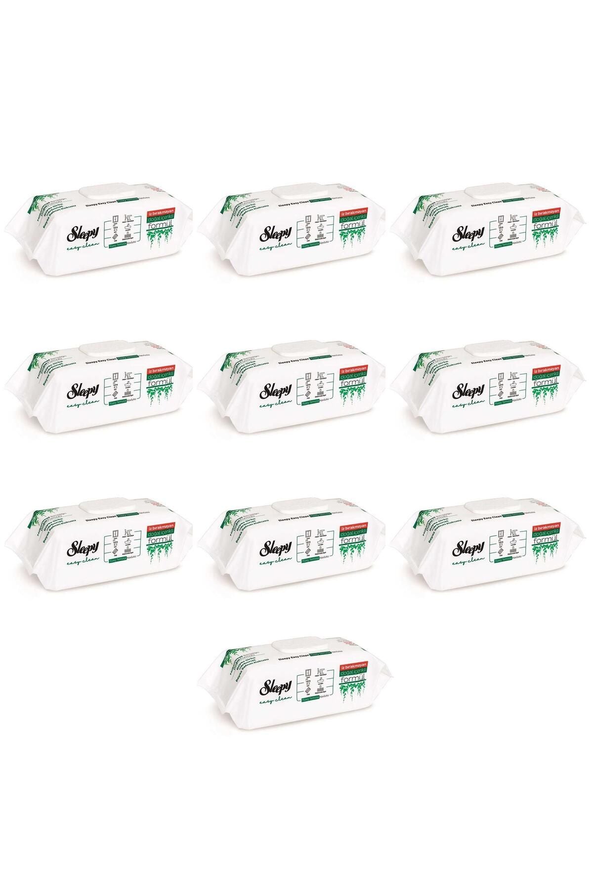 Sleepy Easy Clean Beyaz Sabun Katkılı Yüzey Temizlik Havlusu - 100'lü 10 Paket