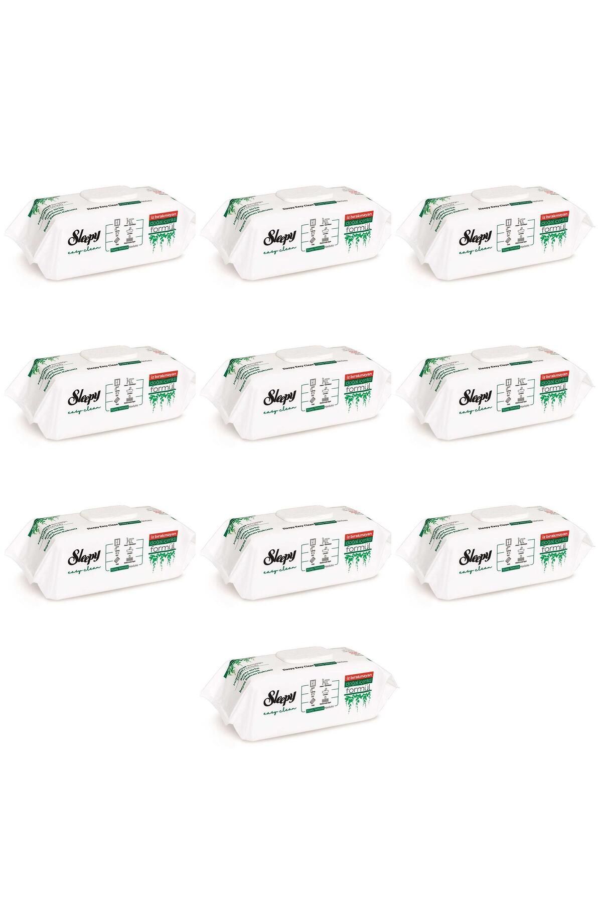 Sleepy Easy Clean Beyaz Sabun Katkılı Yüzey Temizlik Havlusu - 100'lü 10 Paket