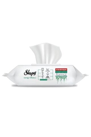 Sleepy Easy Clean Beyaz Sabun Katkılı Yüzey Temizlik Havlusu - 100'lü 10 Paket