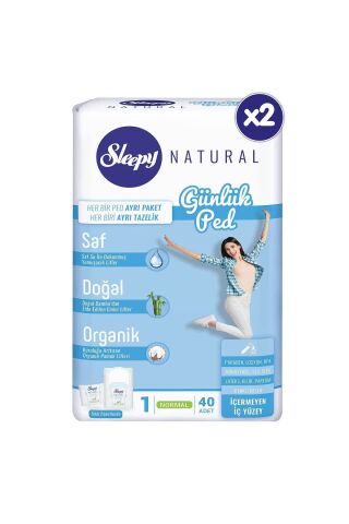 Sleepy Natural Günlük Ped Normal 80 Adet