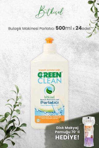 U Green Clean Bulaşık Makinesi Parlatıcı 500 ml x 24 Adet ve Hediyeli