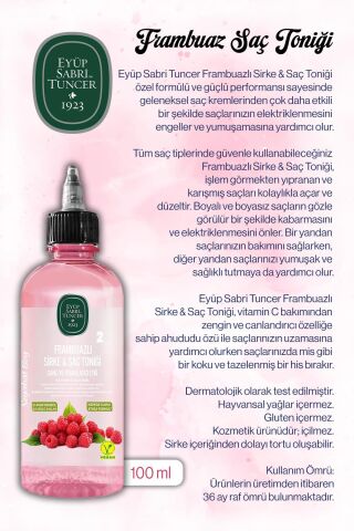 Eyüp Sabri Tuncer 48 AL 40 ÖDE Sirke Frambuaz Tonik 100 ml ve Rosie