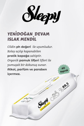 Sleepy 3'lü  Yenidoğan Hassas Bakım Seti ve ROSIE