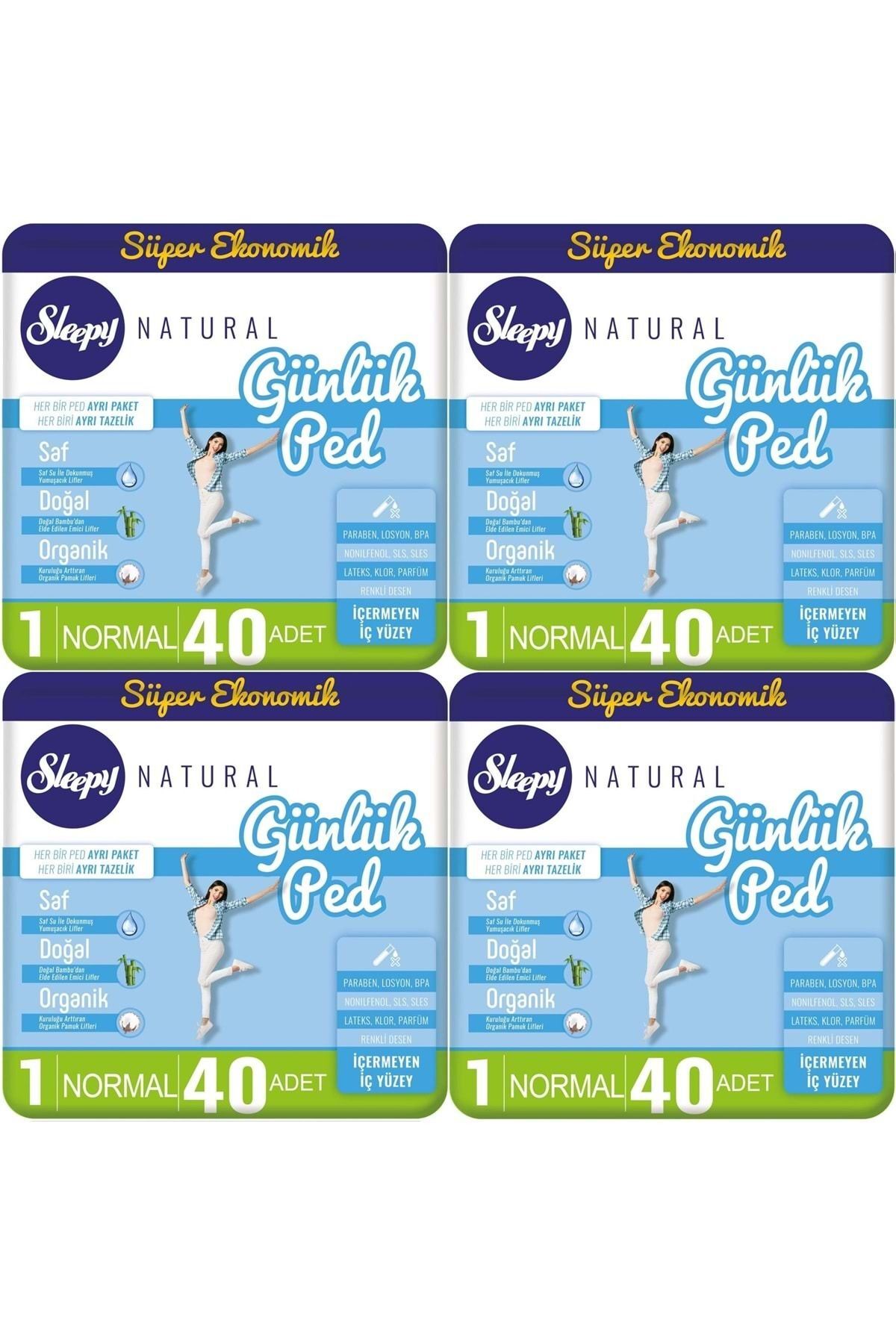 Sleepy Natural Günlük Ped Normal 160 Adet Süper Ekonomik
