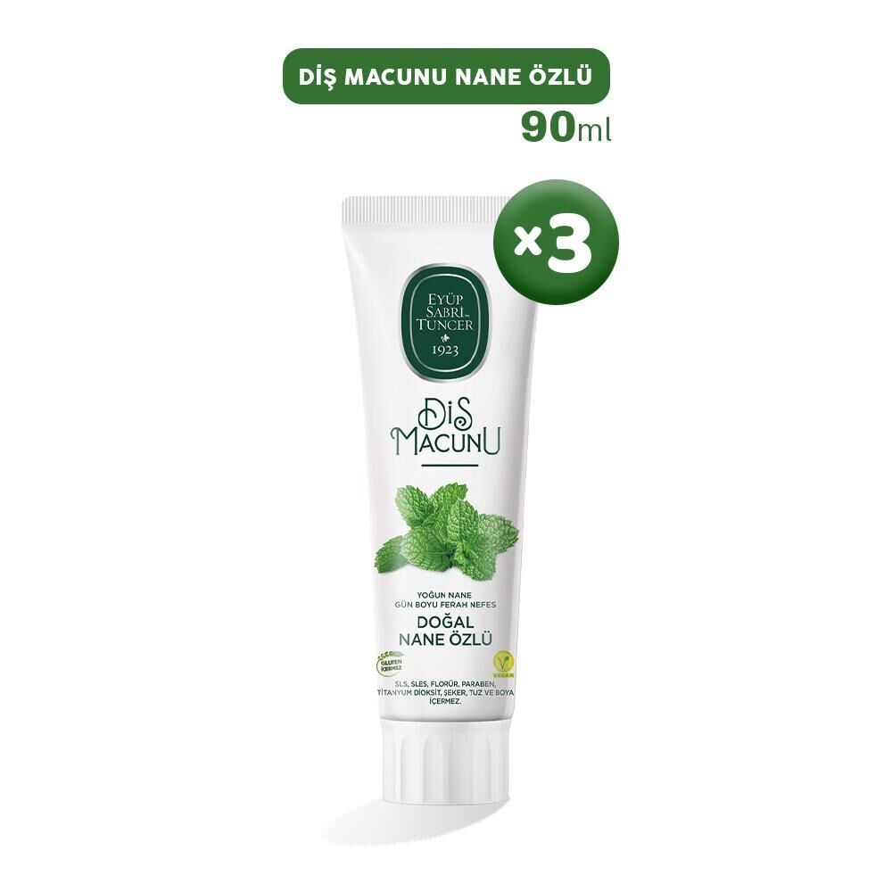 Eyüp Sabri Tuncer Diş Macunu Nane Özlü 90 ml x 3