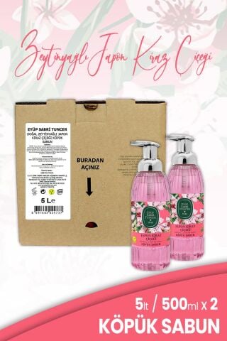 Eyüp Sabri Tuncer Köpük Sabun Japon Kiraz Çiçeği 5000 ml ve 500 ml x 2 Adet