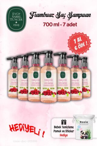 Eyüp Sabri Tuncer 7 AL 6 ÖDE Sirke Şampuan Frambuaz 100 ml ve Rosie