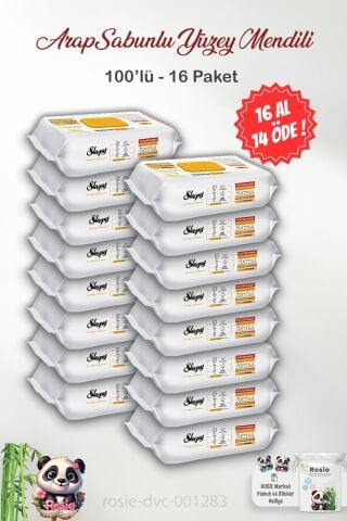 Sleepy 16 Al 14 Öde Arap Sabun Easy Clean 100' lü ve ROSIE