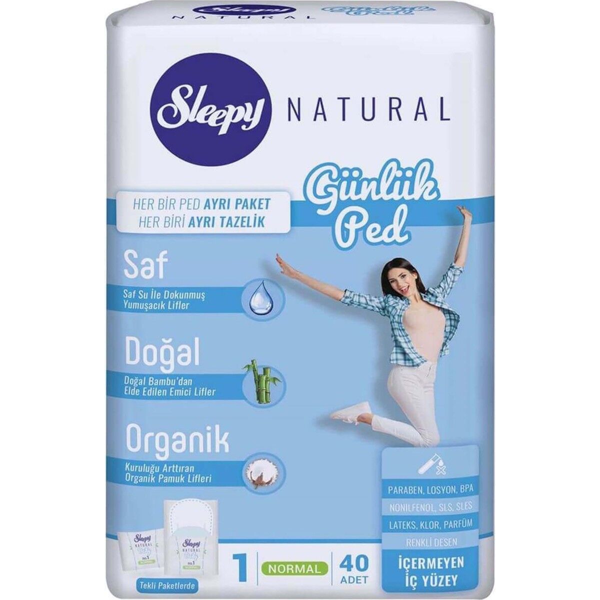 Sleepy Günlük Ped Normal 40'Lı