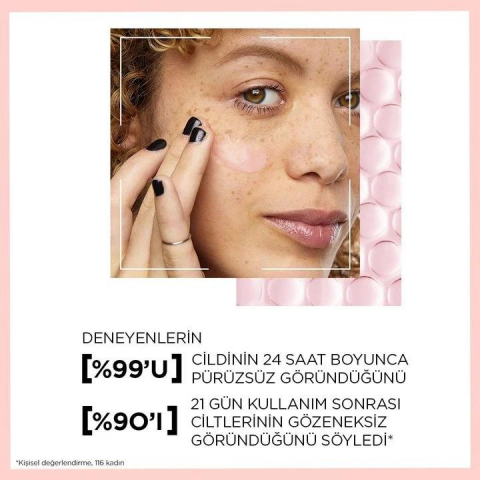 3 Adet Loreal Paris Prime Lab 24H Gözenek Küçültücü Makyaj Bazı ve ROSIE