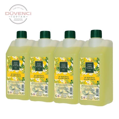Eyüp Sabri Tuncer Klasik Limon Kolonyası Yedek Şişe 1 Lt x 4 Adet