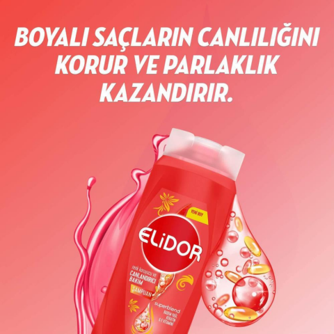 4 AL 3 ÖDE Elidor Şampuan Renk Koruyucu Canlandırıcı 400 ml, Pamuk Hediyeli