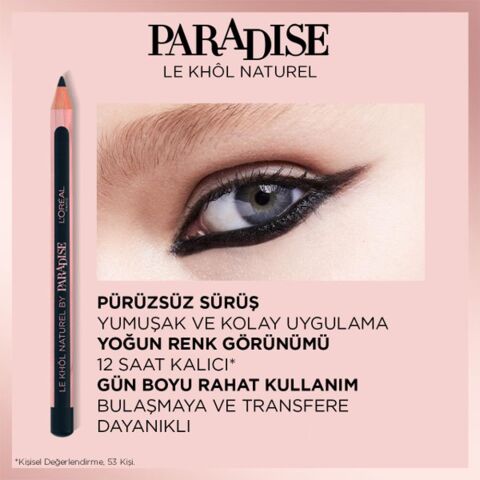 Loreal Paris Paradise Göz Kalemi 101 Midnight Black