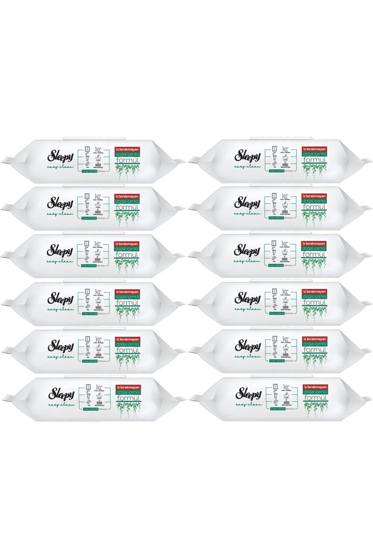 Sleepy Easy Clean Yüzey Temizlik Havlusu 100 Yaprak (12 Li Set) 1200 Yaprak