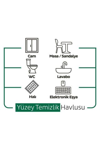 Sleepy Easy Clean Yüzey Temizlik Havlusu 100 Yaprak (12 Li Set) 1200 Yaprak