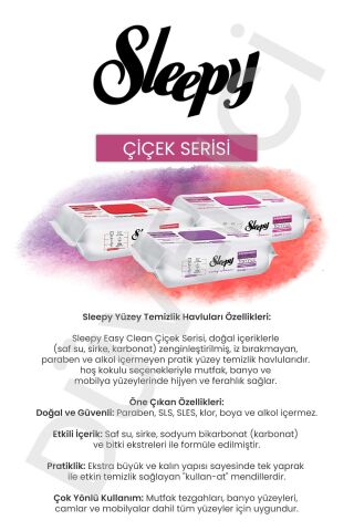 Sleepy Islak Mendil Mega Fırsat Paketi (12 Paket x 100 yaprak) ve Oda Kokusu