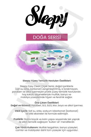 Sleepy Islak Mendil Mega Fırsat Paketi (12 Paket x 100 yaprak) ve Oda Kokusu