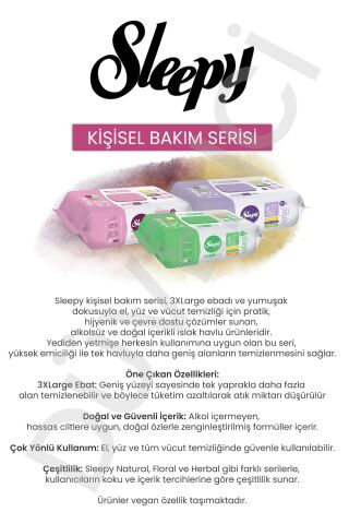 Sleepy Islak Mendil Mega Fırsat Paketi (12 Paket x 100 yaprak) ve Oda Kokusu