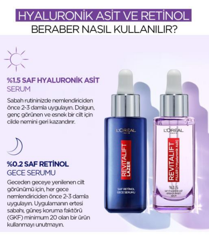 3 Adet Loreal Paris Revitalift Filler Dolgunlaştırıcı Serum 30 ml ve ROSIE