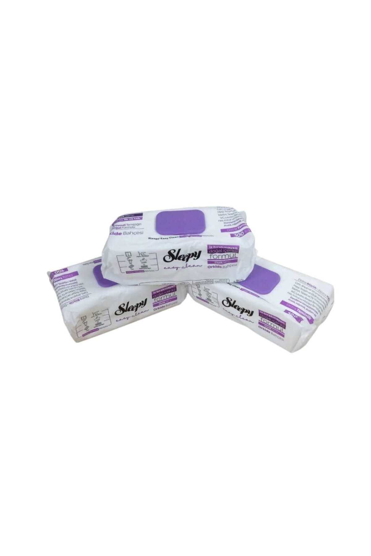 Sleepy Orkide Bahçesi yüzey temizlik havlusu - 3 paket 300 adet